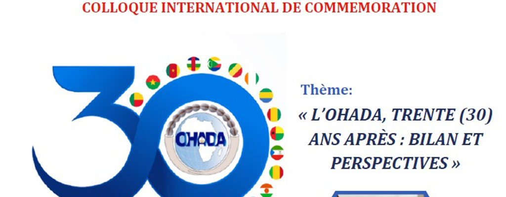  Colloque international de commémoration des trente de l'OHADA,  du 18 au 20 octobre 2023 à Kinshasa, RDC